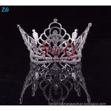 Wholesale crystal bridal hair accessories full round pageant crowns